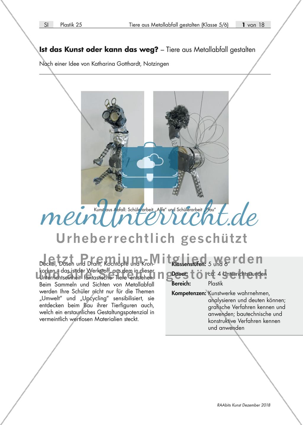 Gestaltung von Tieren aus Metallabfall Preview 1