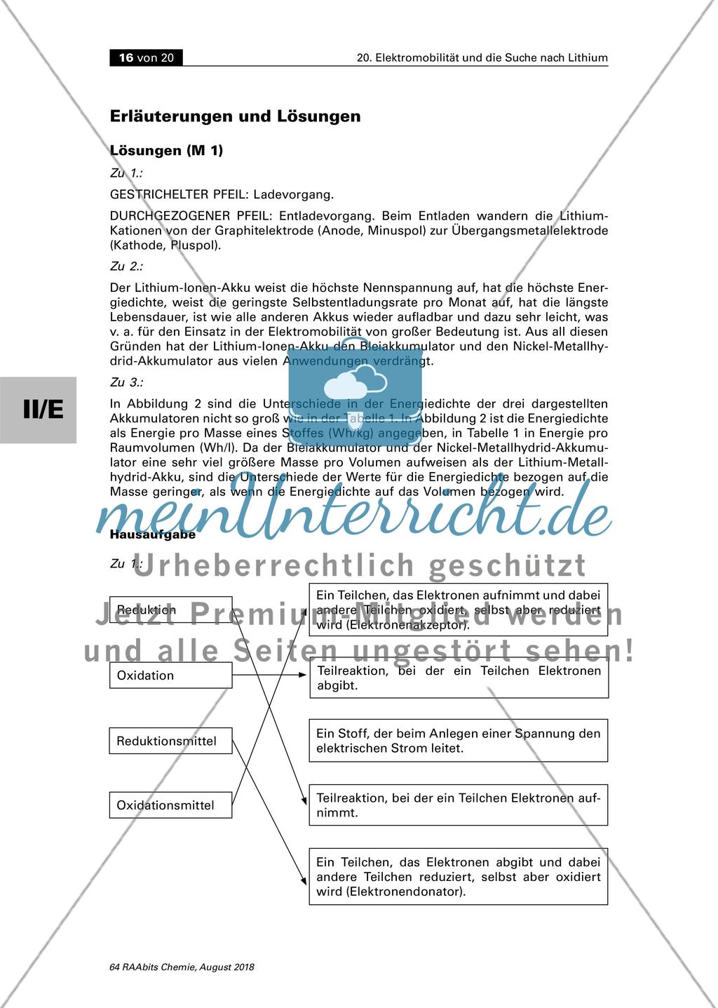 Elektromobilität und die Suche nach Lithium (Sek. II) Stand: 08/2018 Preview 16
