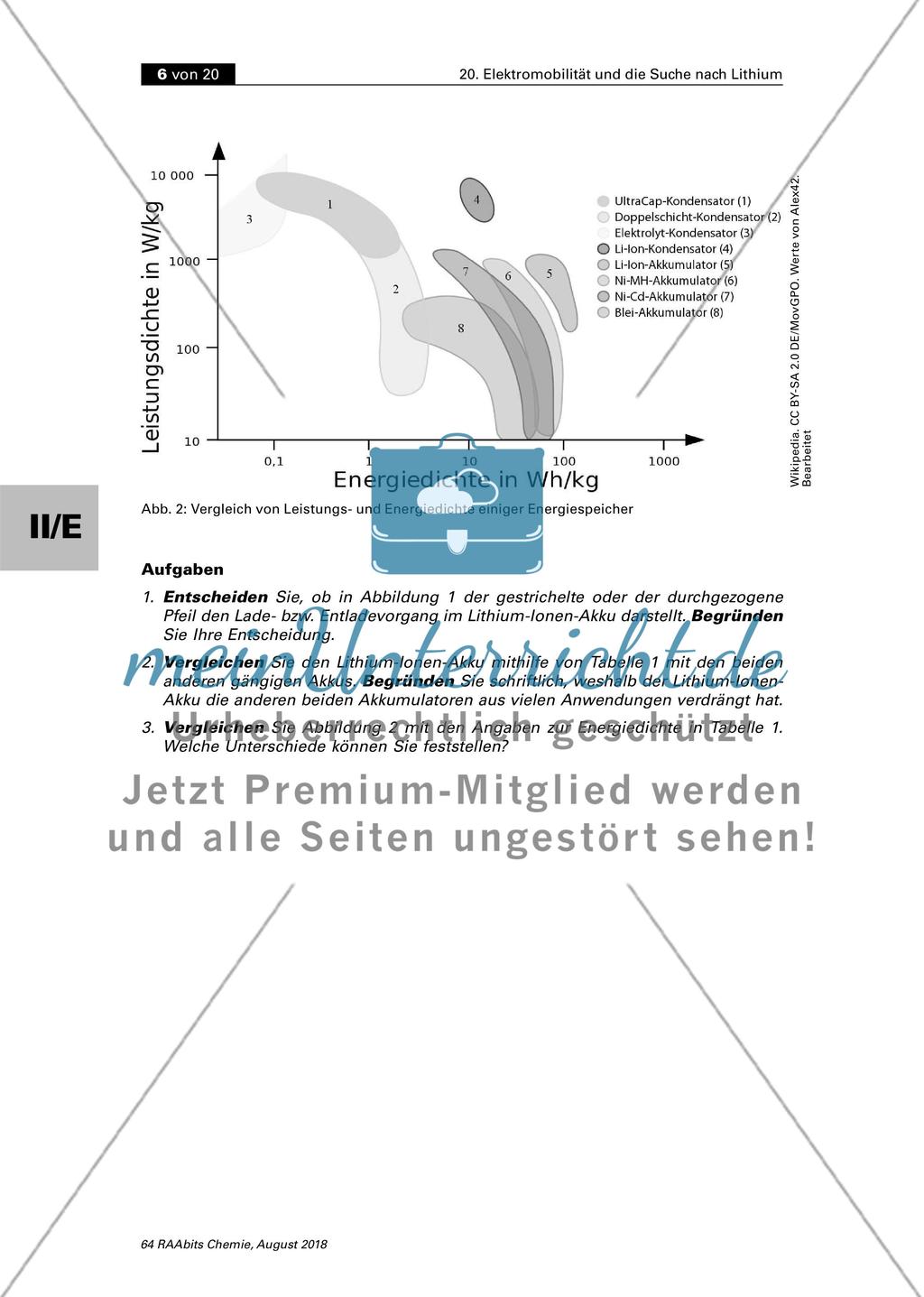 Elektromobilität und die Suche nach Lithium (Sek. II) Stand: 08/2018 Preview 6