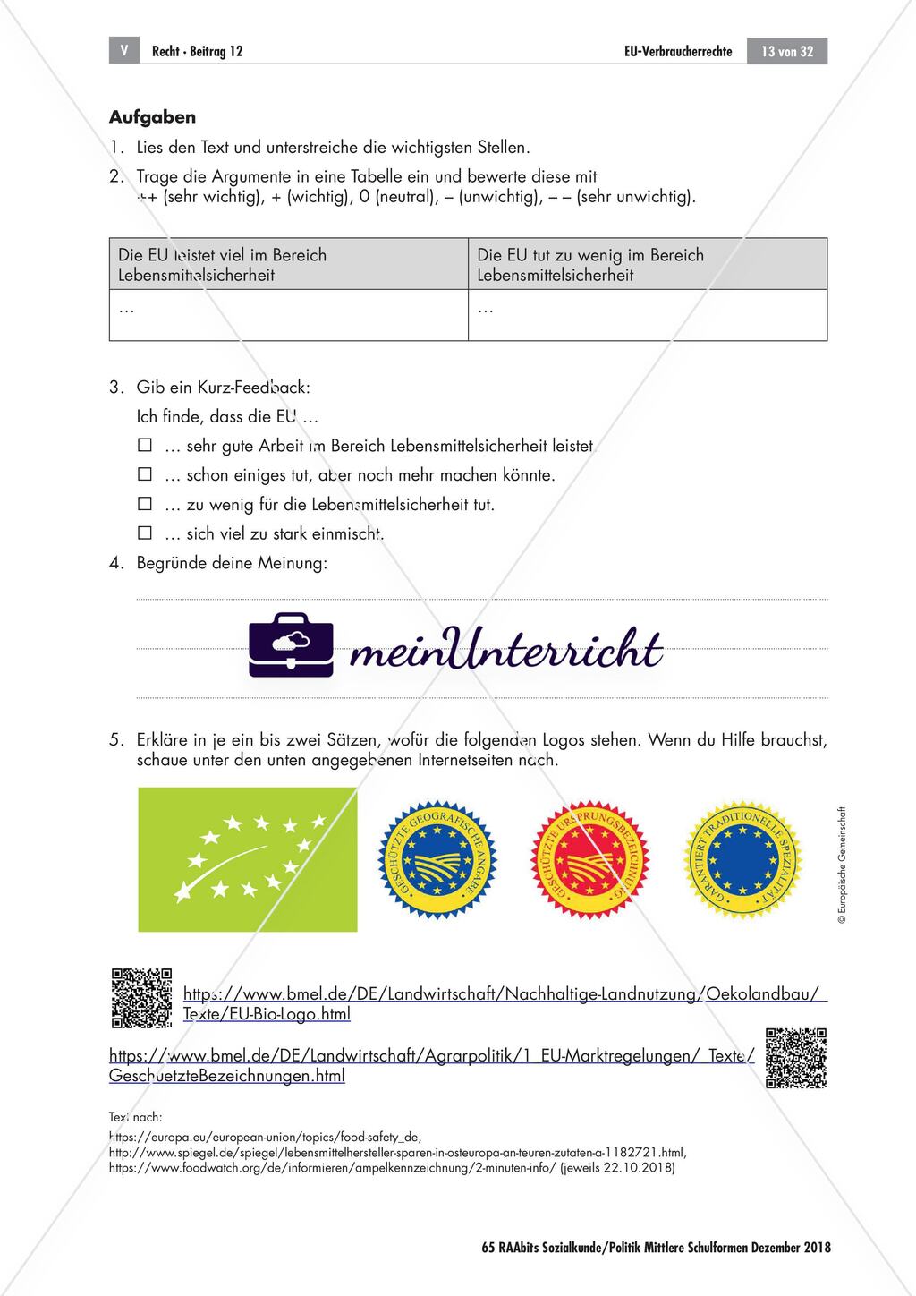 EU: Verbraucherrechte Preview 13