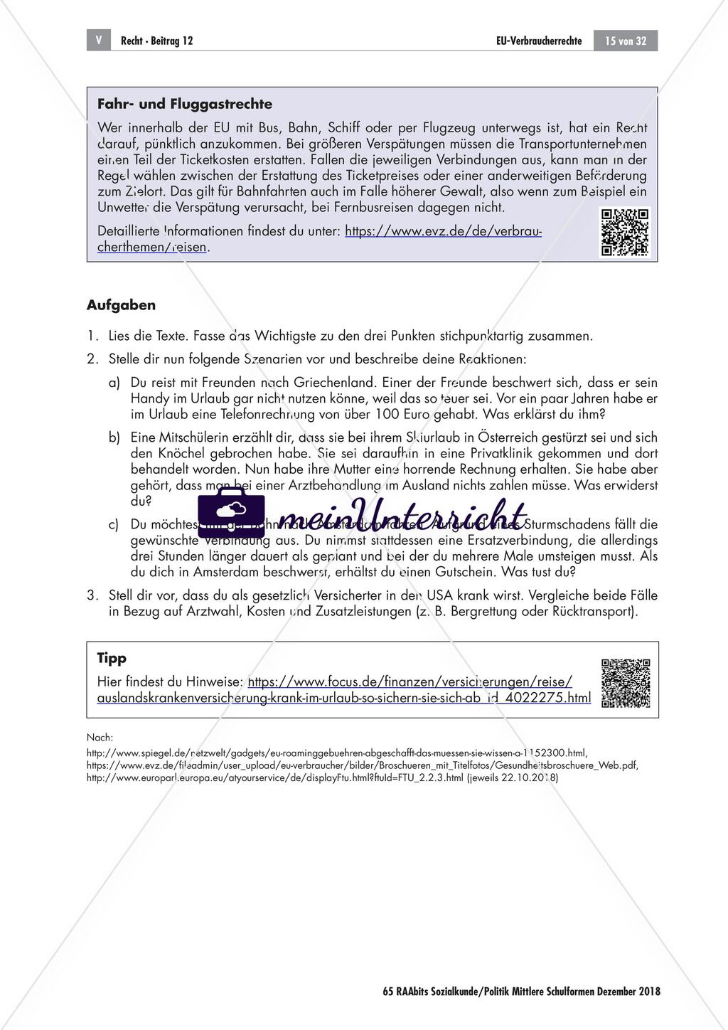 EU: Verbraucherrechte Preview 15
