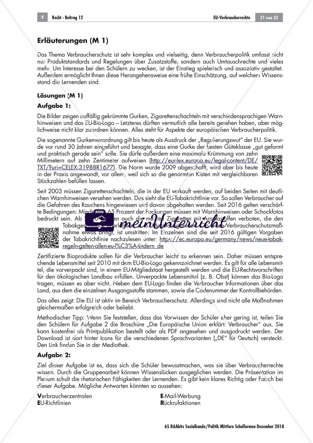 EU: Verbraucherrechte Preview 21
