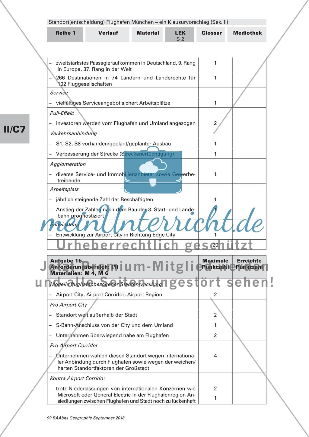 Der Standort des Flughafen München: ein Klausurvorschlag Preview 4