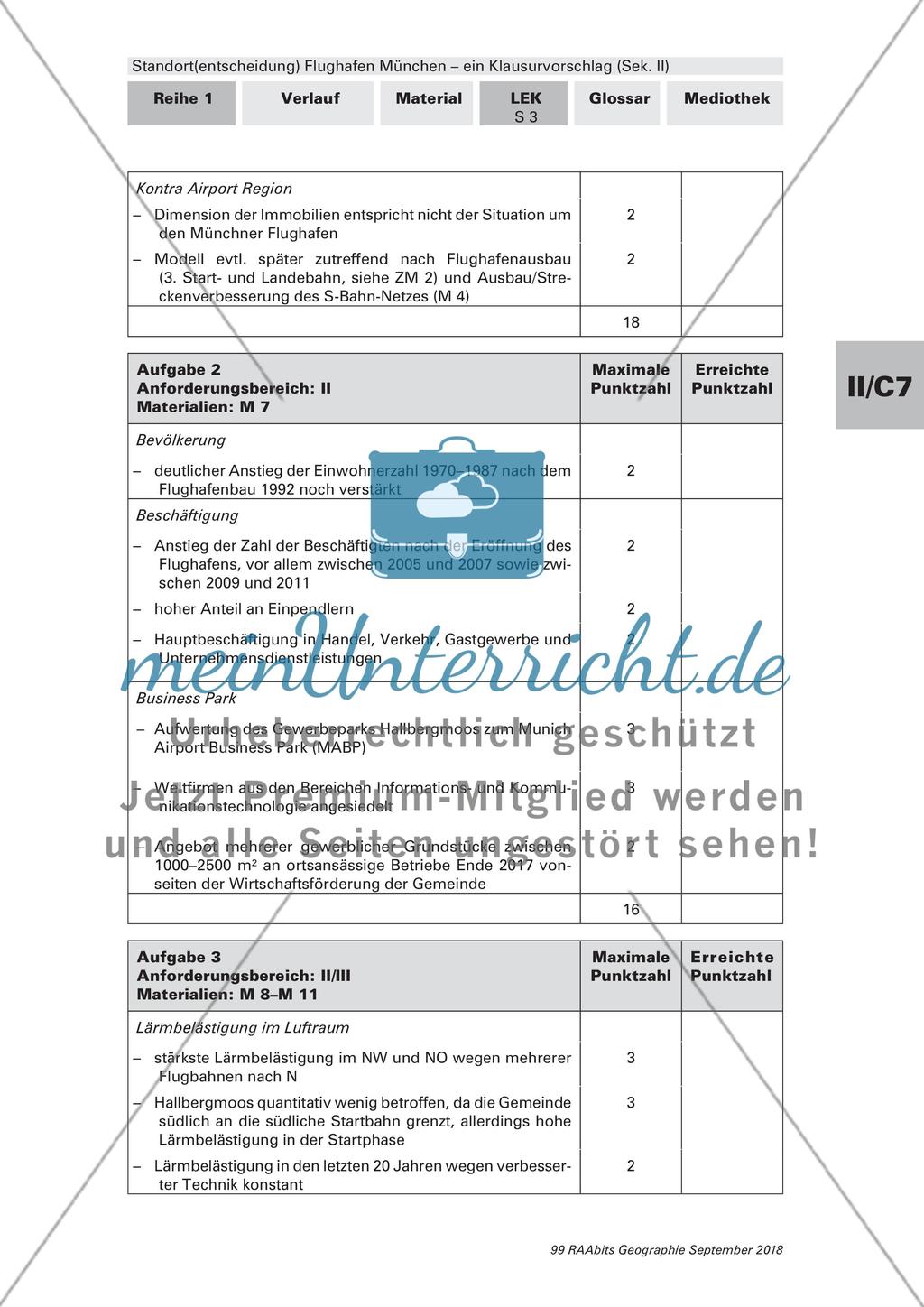 Der Standort des Flughafen München: ein Klausurvorschlag Preview 5