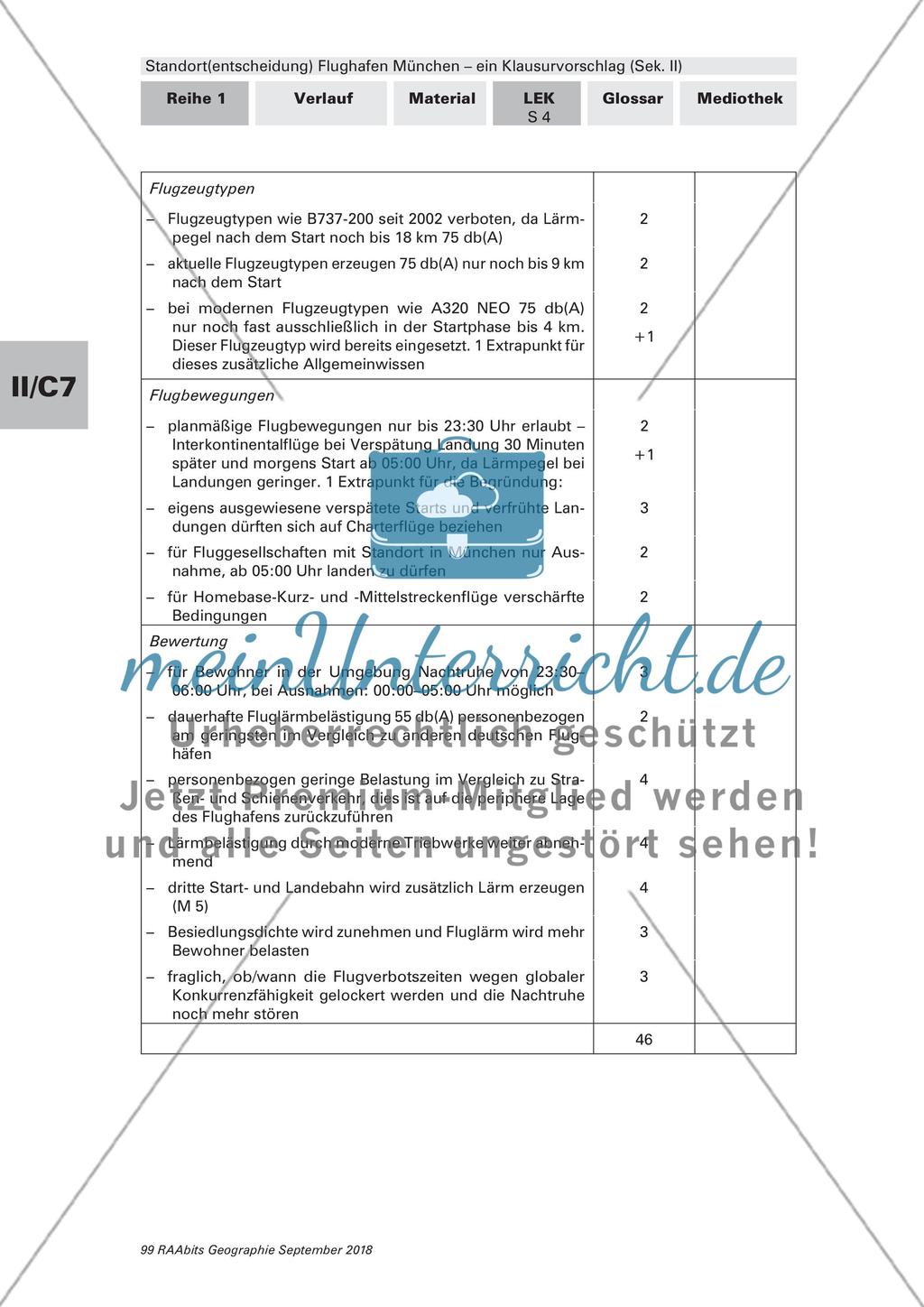 Der Standort des Flughafen München: ein Klausurvorschlag Preview 6