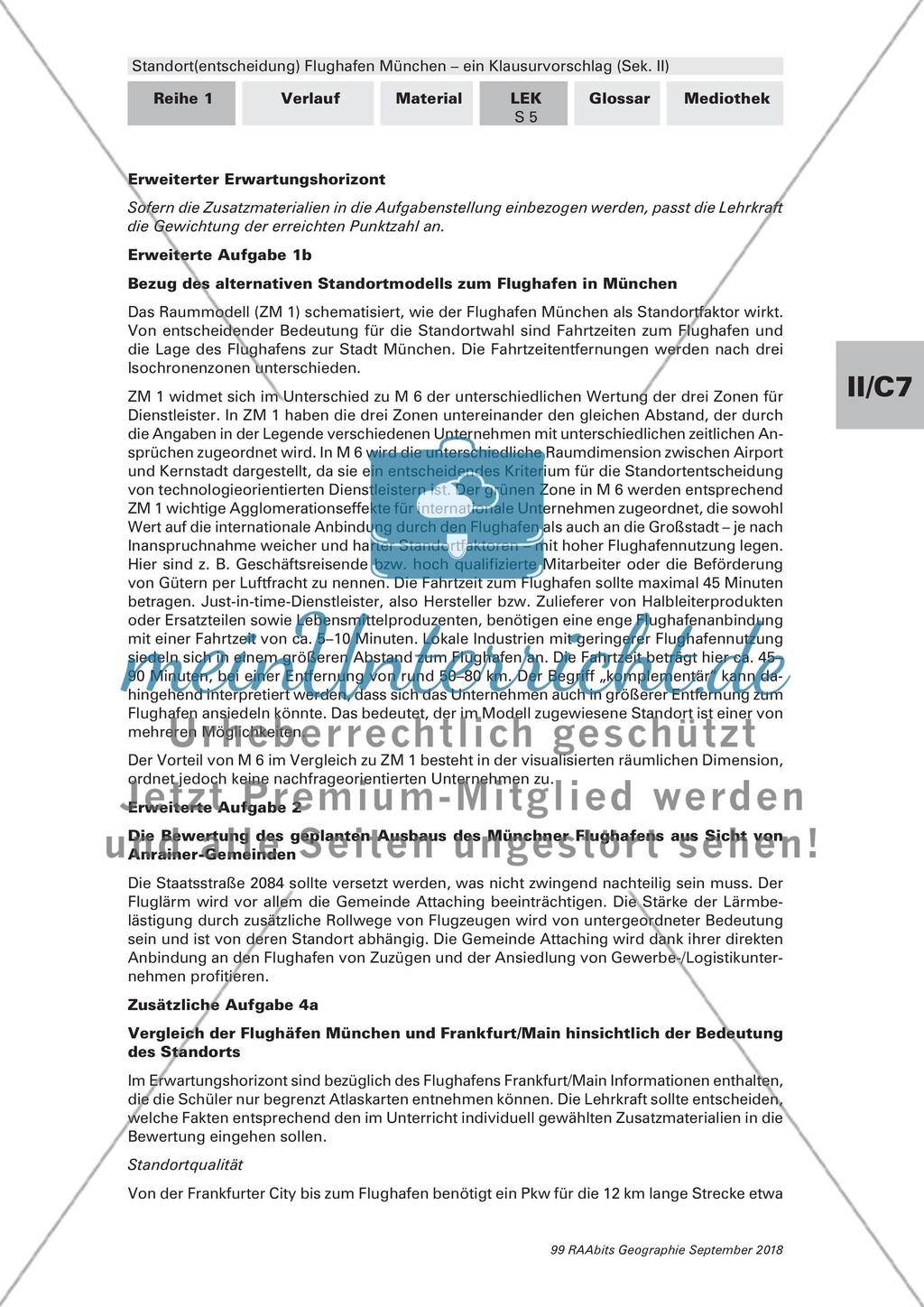 Der Standort des Flughafen München: ein Klausurvorschlag Preview 7