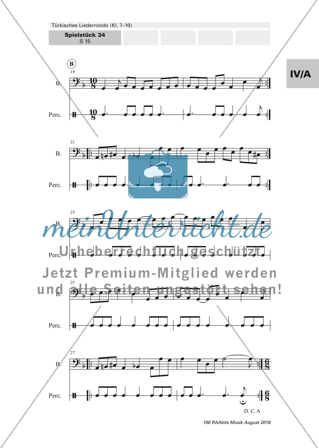 Türkisches Liederrondo Preview 15
