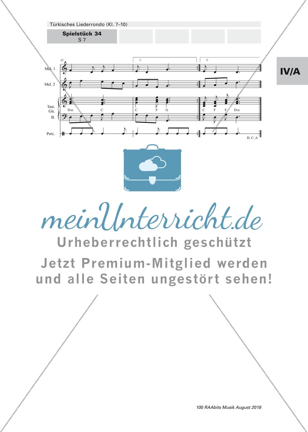 Türkisches Liederrondo Preview 7