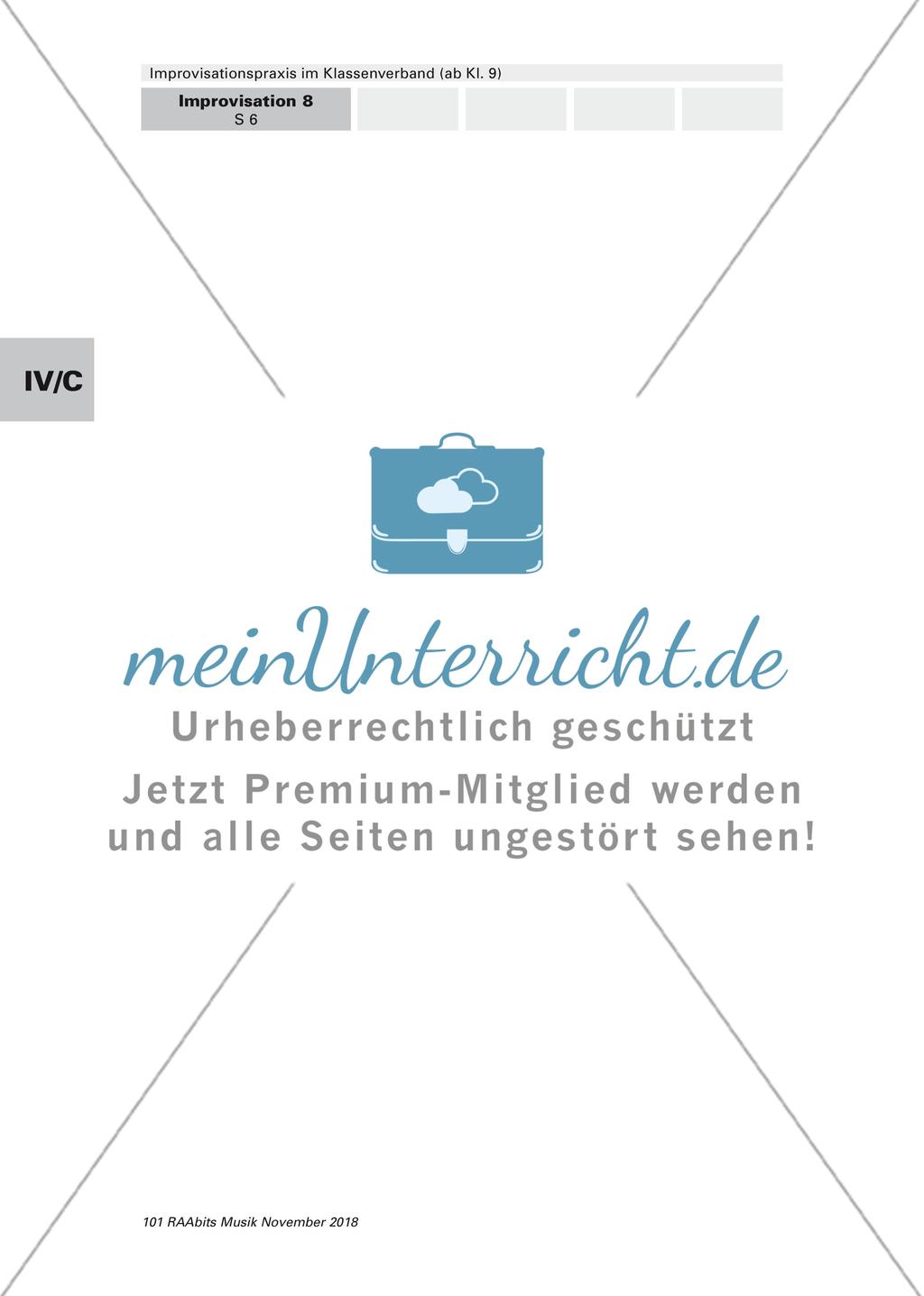 Improvisation! - Improvisationspraxis im Klassenverband Teil der Reihe