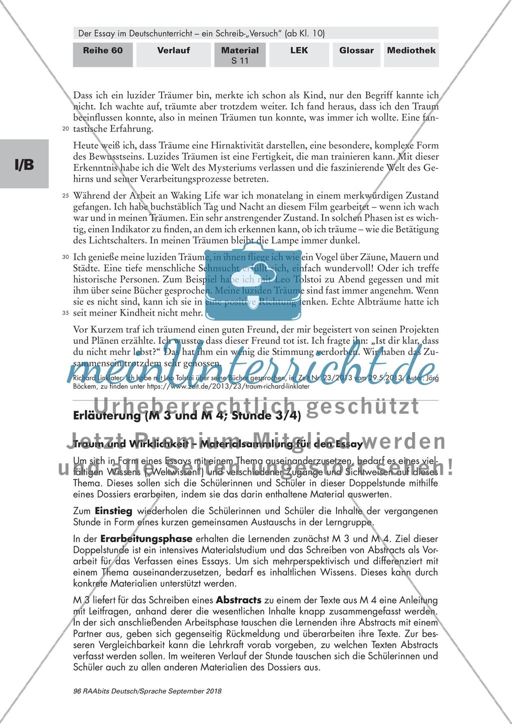 Entstehung und Charakterisierung des Essays Preview 10
