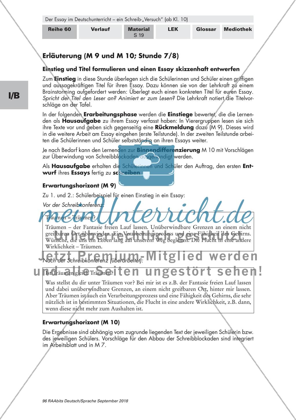 Skizzenhafter Entwurf eines Essays Preview 7