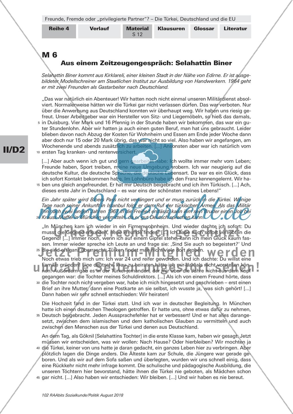 Die Türkei und die Bundesrepublik, Die Türkei und Europa Preview 11