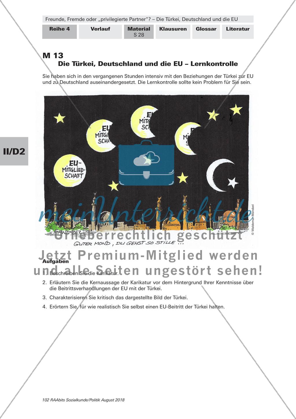 Türkei, Deutschland und EU - Lernkontrolle, Glossar Preview 1