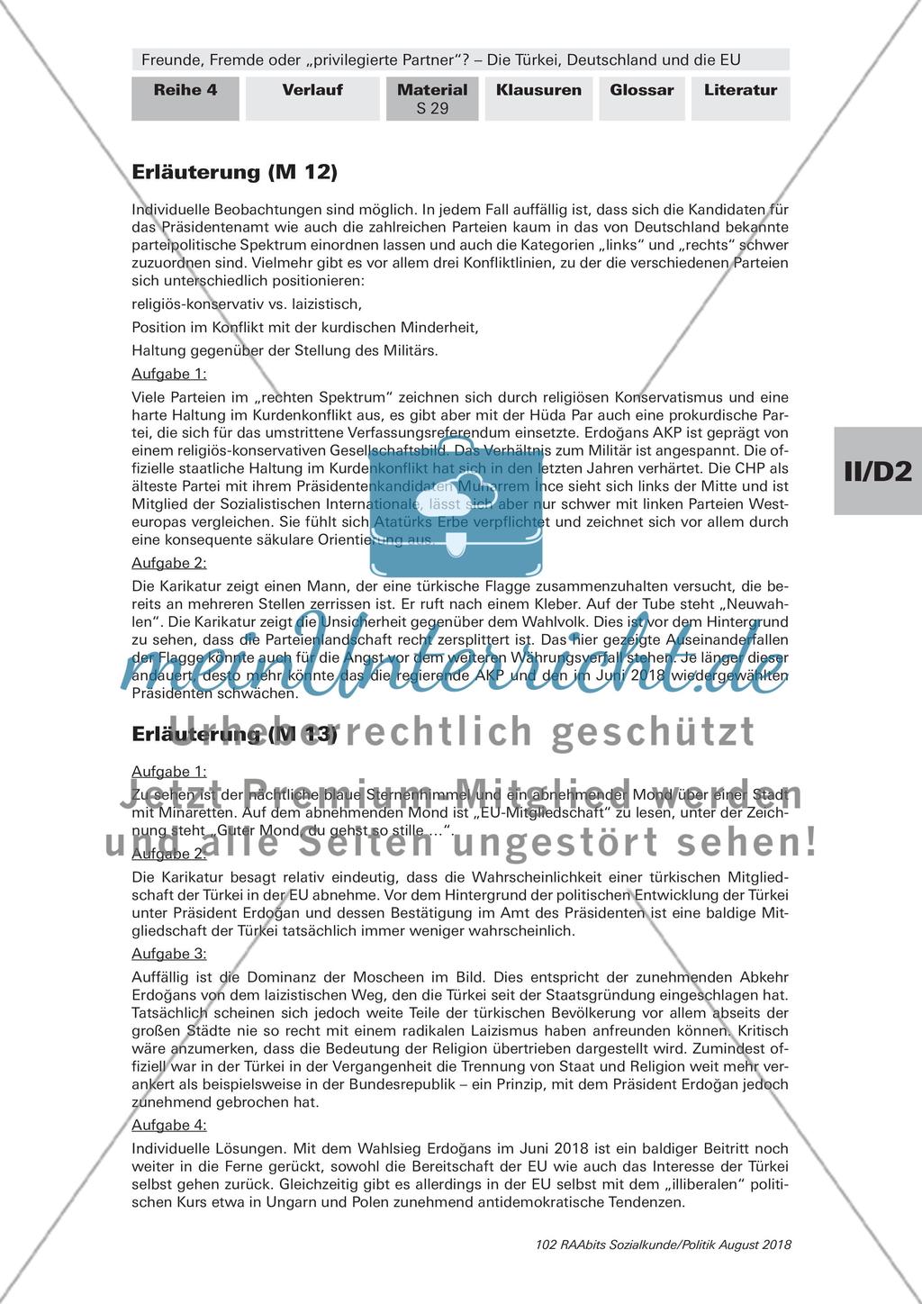 Türkei, Deutschland und EU - Lernkontrolle, Glossar Preview 2