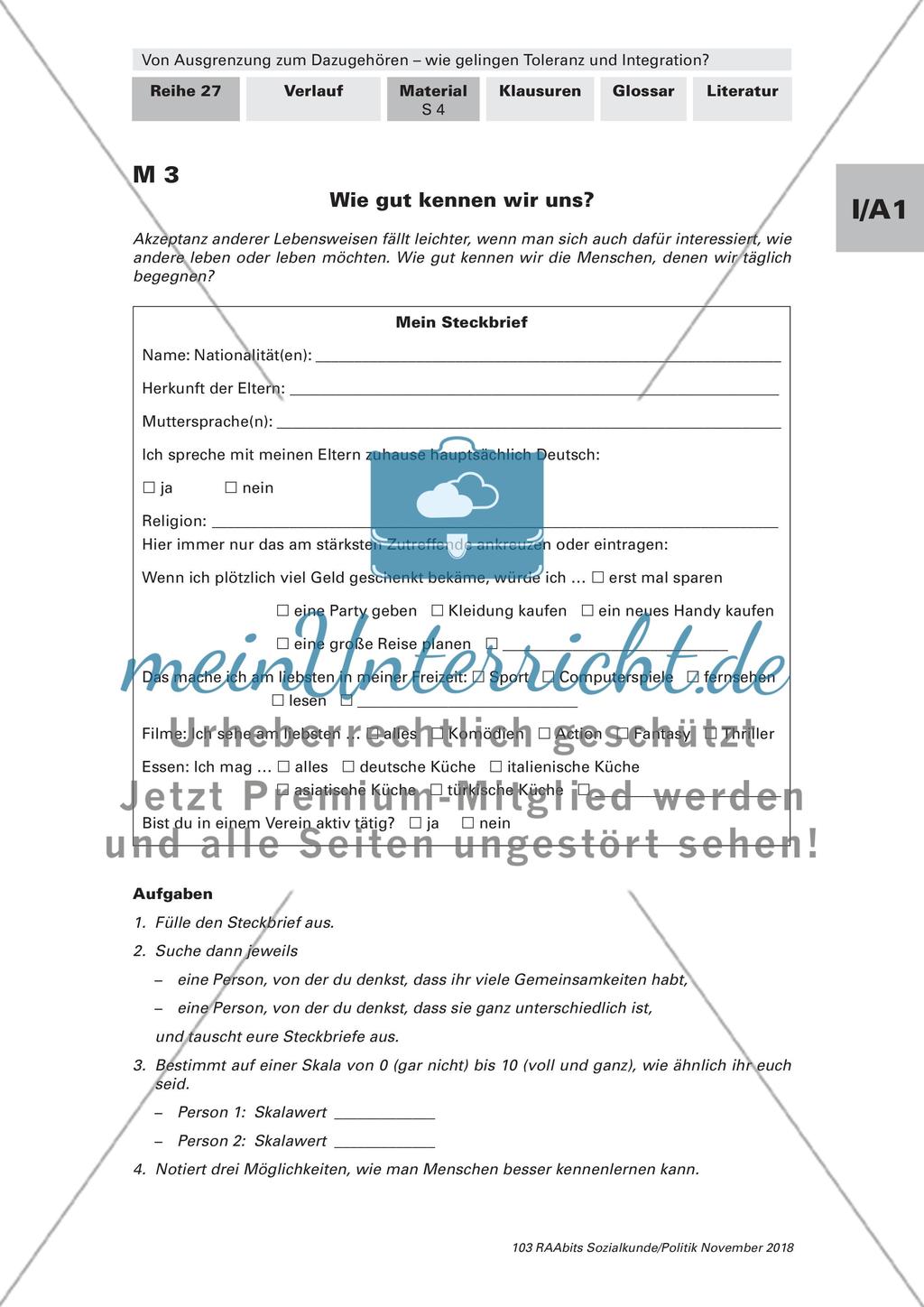 Toleranz und Integration: Begriffsklärung, Gruppenkonflikte Preview 3