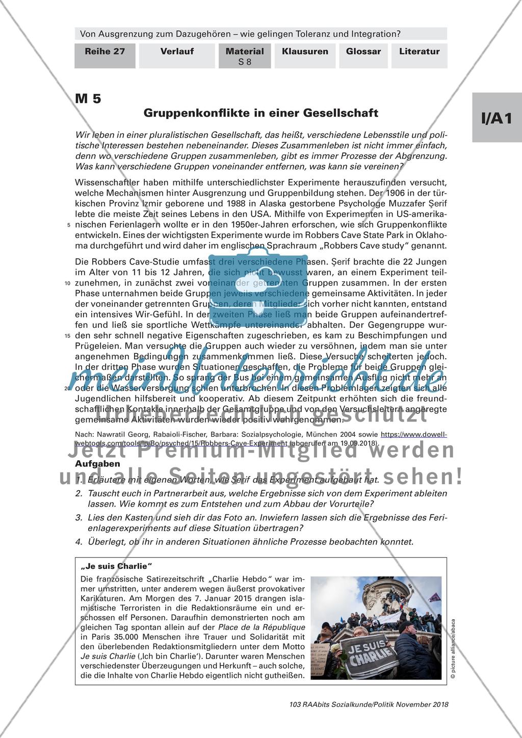 Toleranz und Integration: Begriffsklärung, Gruppenkonflikte Preview 7