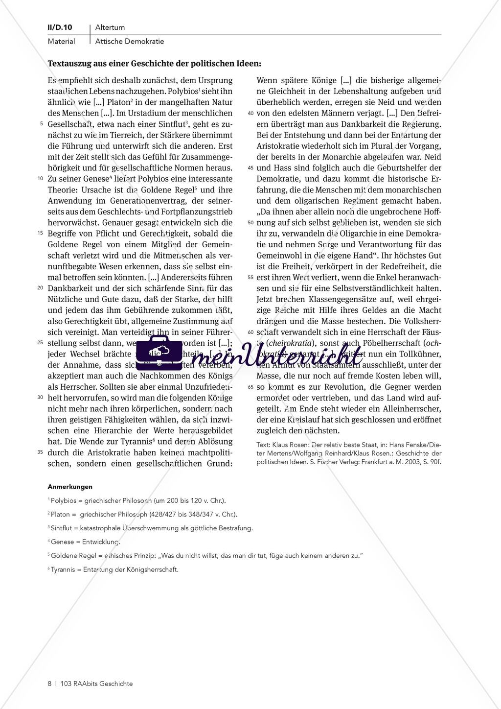 Das Leben in einem Staat: Gründe und verschiedene Herrschaftsformen Preview 2