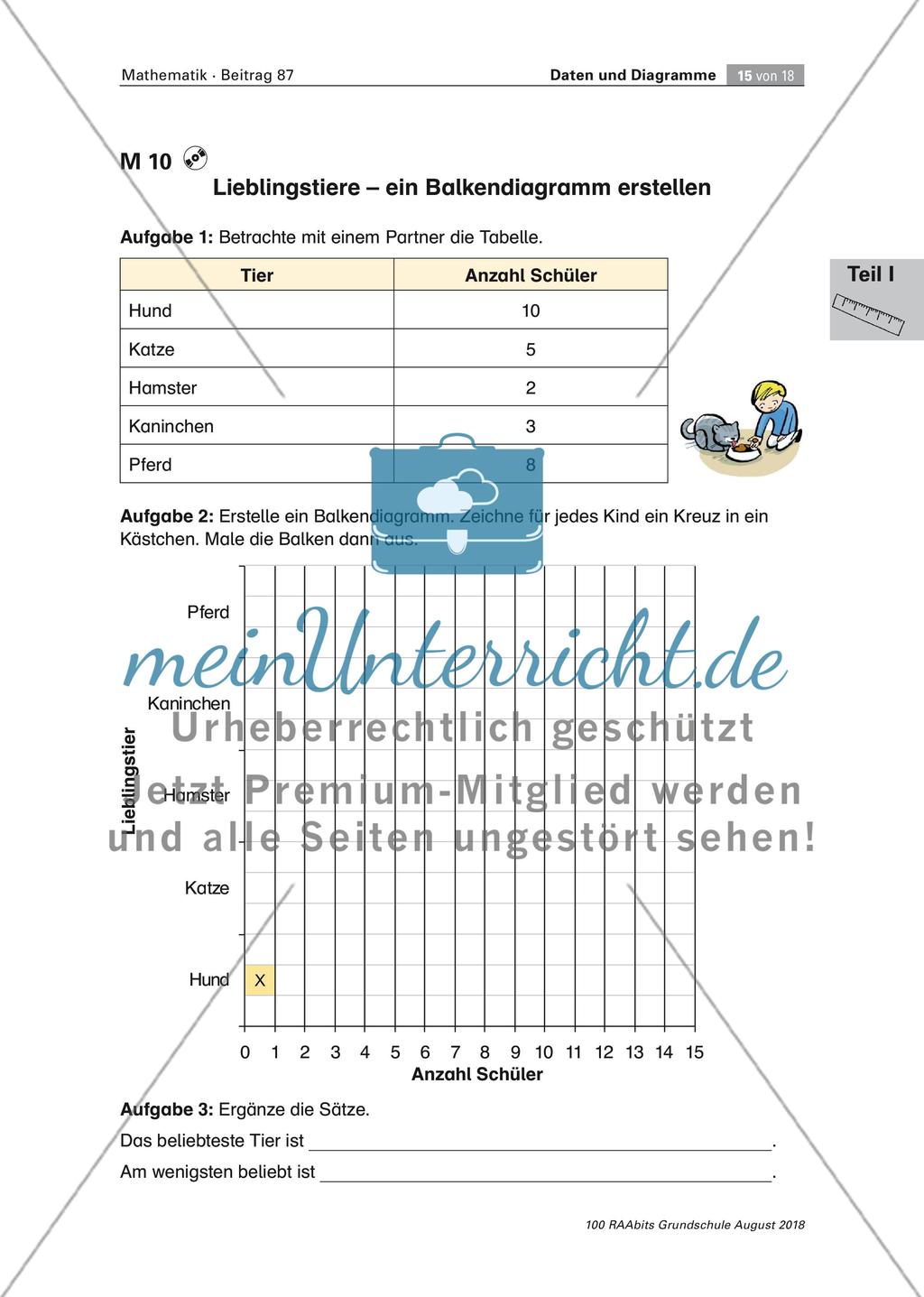 Unsere Klasse in Zahlen: Daten und Diagramme Preview 15