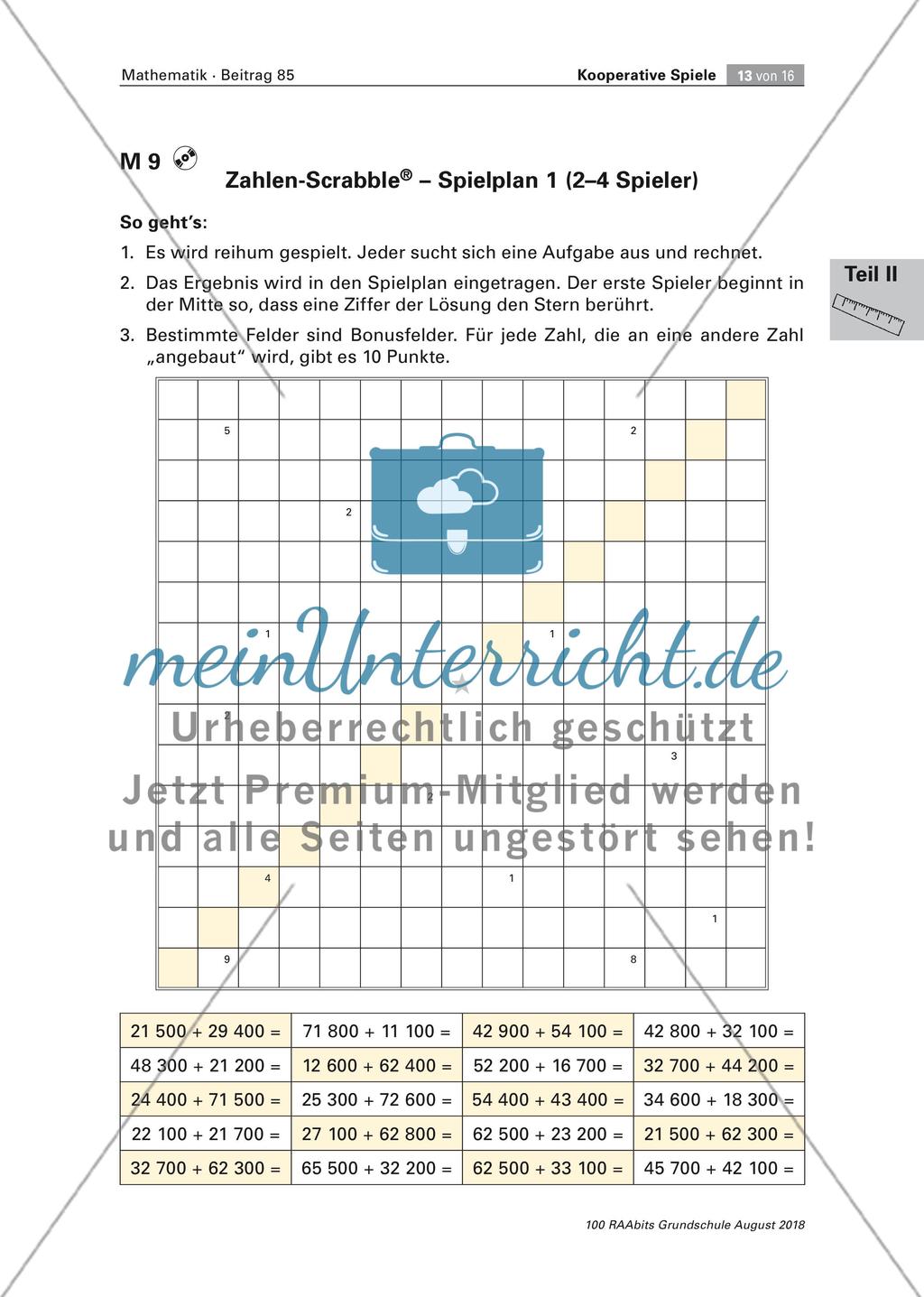 Kooperative Spiele zur Zahlraumerweiterung Preview 13