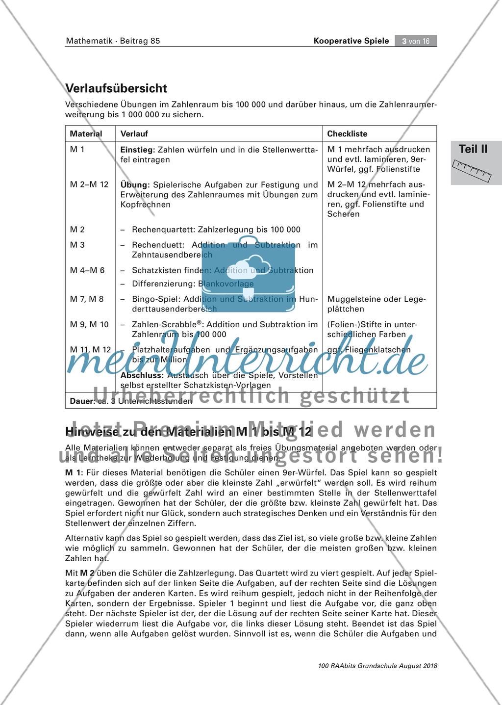 Kooperative Spiele zur Zahlraumerweiterung Preview 3