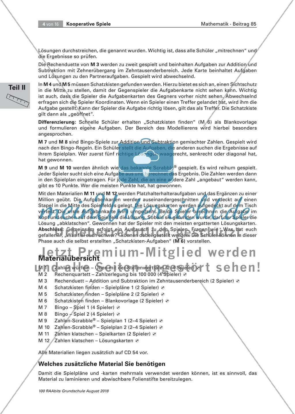 Kooperative Spiele zur Zahlraumerweiterung Preview 4