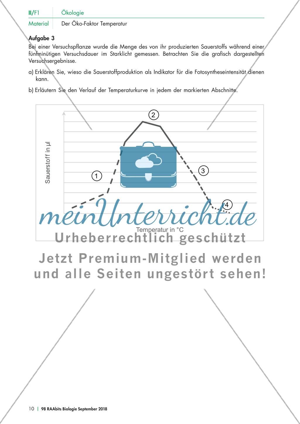 Der abiotischer Faktor Temperatur Preview 3