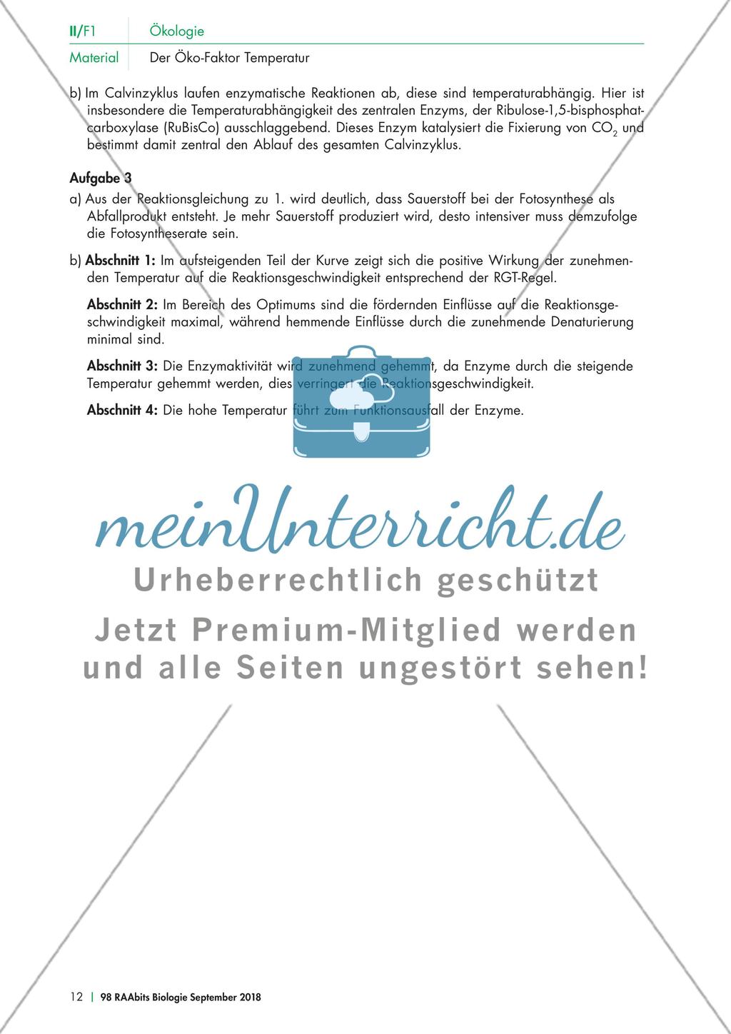 Der abiotischer Faktor Temperatur Preview 5