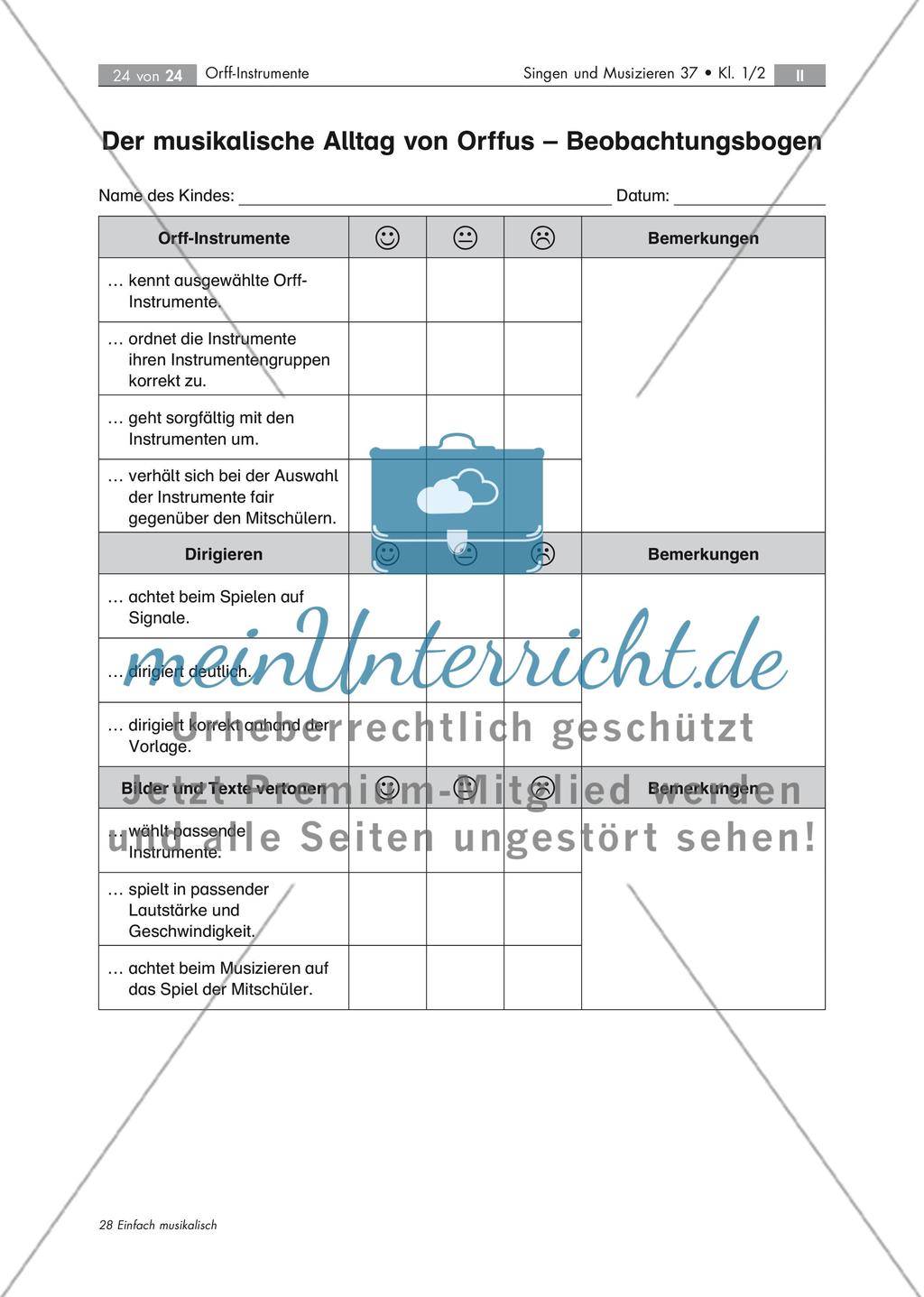 Der musikalische Alltag von Orffus, dem Zauberer Orff-Instrumente kennenlernen und ausprobieren Stand: Dezember 2018 Preview 24