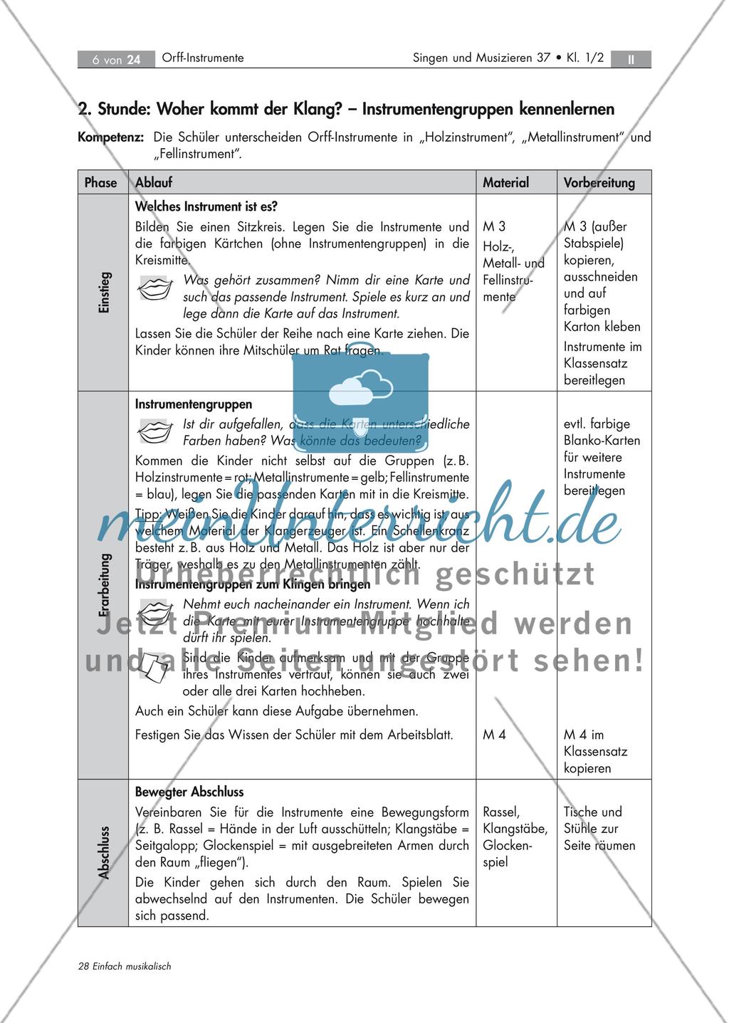 Der musikalische Alltag von Orffus, dem Zauberer Orff-Instrumente kennenlernen und ausprobieren Stand: Dezember 2018 Preview 6