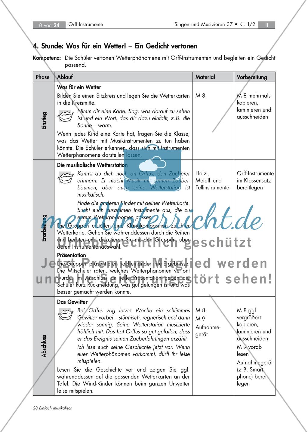 Der musikalische Alltag von Orffus, dem Zauberer Orff-Instrumente kennenlernen und ausprobieren Stand: Dezember 2018 Preview 8