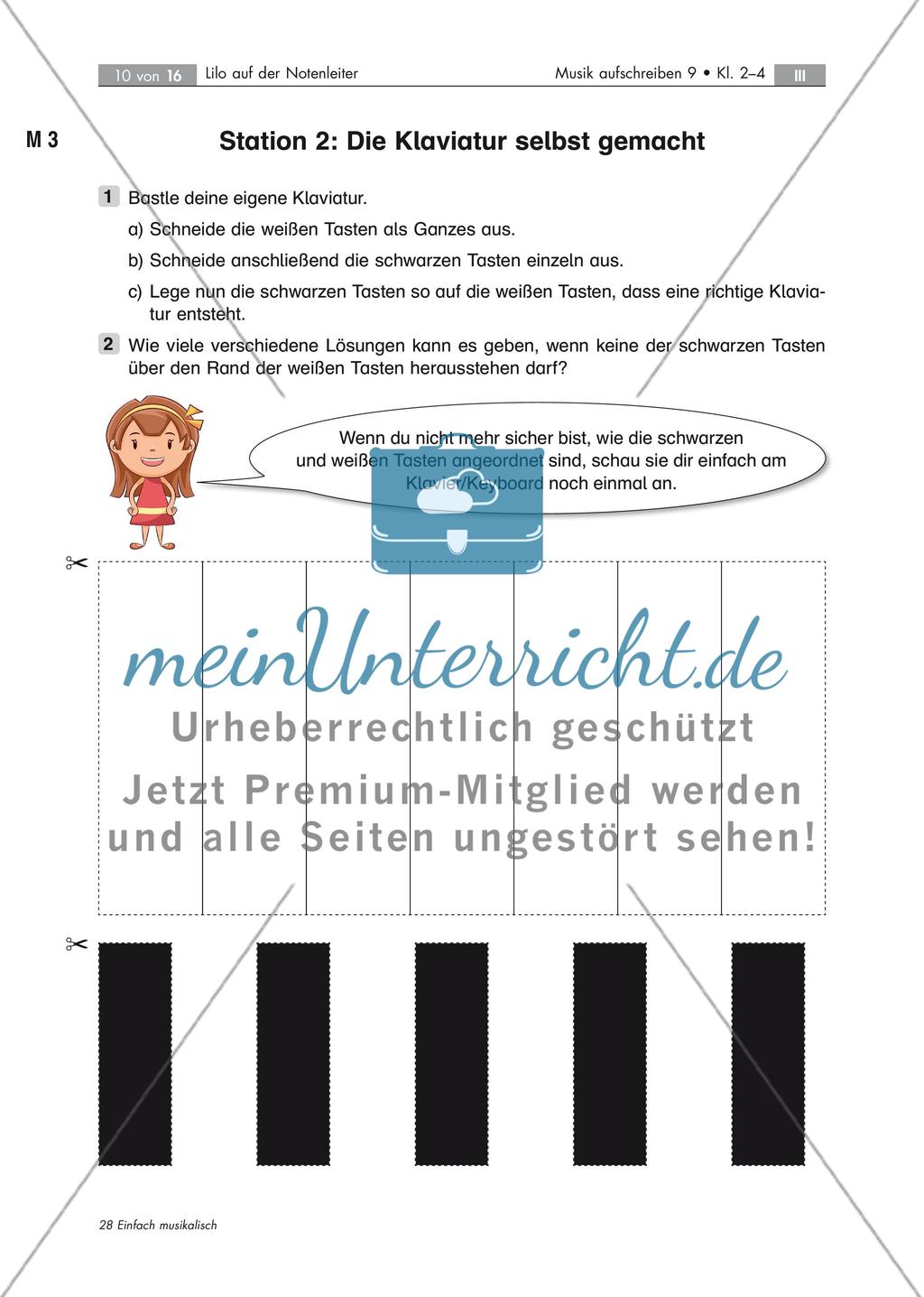 Mit Lilo auf der Notenleiter eine muntere Stationenarbeit Stand: Dezember 2018 Preview 10