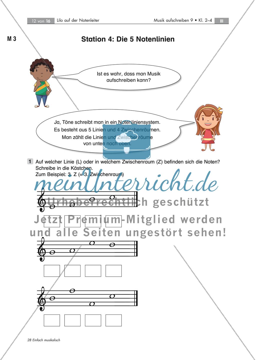 Mit Lilo auf der Notenleiter eine muntere Stationenarbeit Stand: Dezember 2018 Preview 12