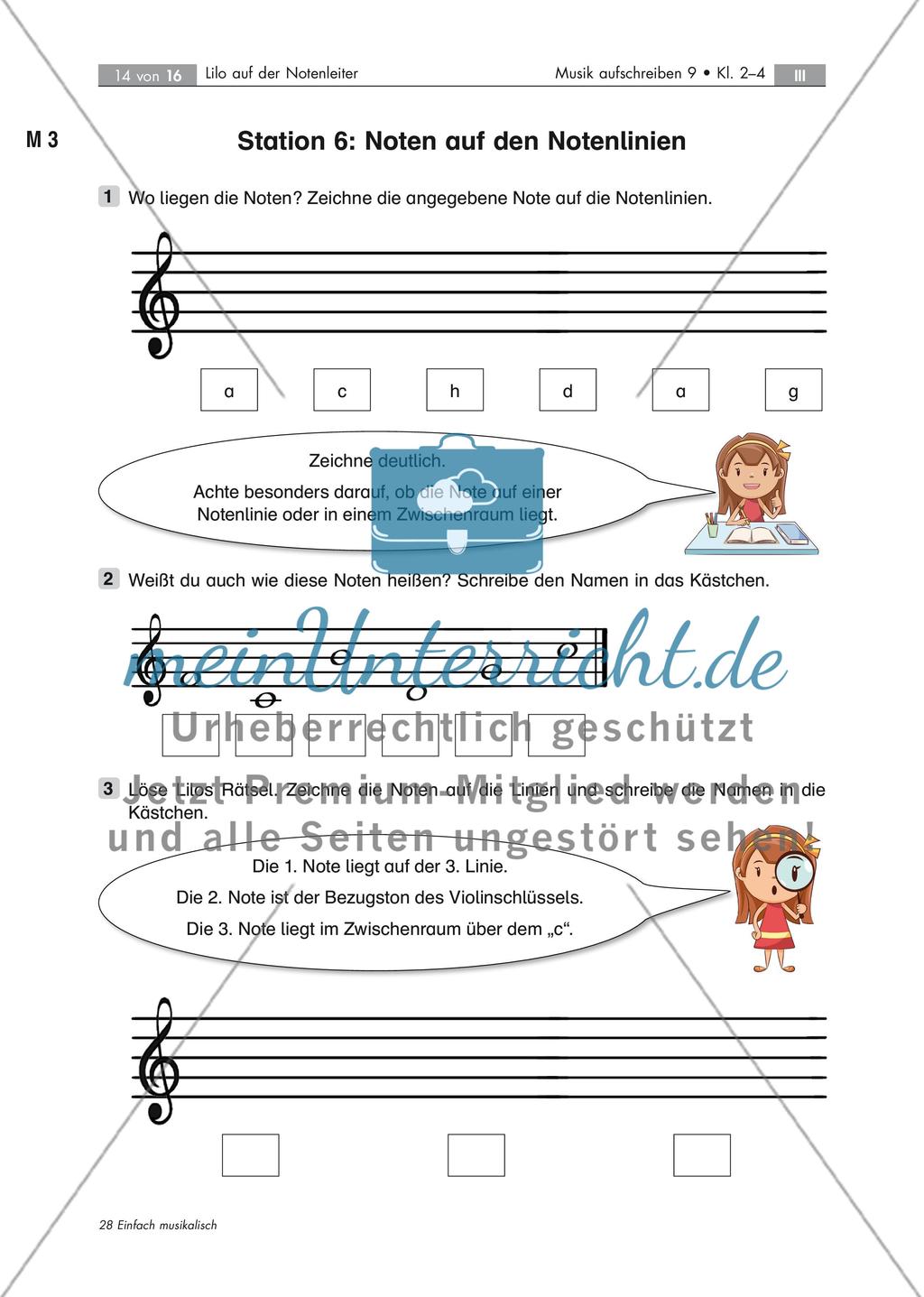 Mit Lilo auf der Notenleiter eine muntere Stationenarbeit Stand: Dezember 2018 Preview 14