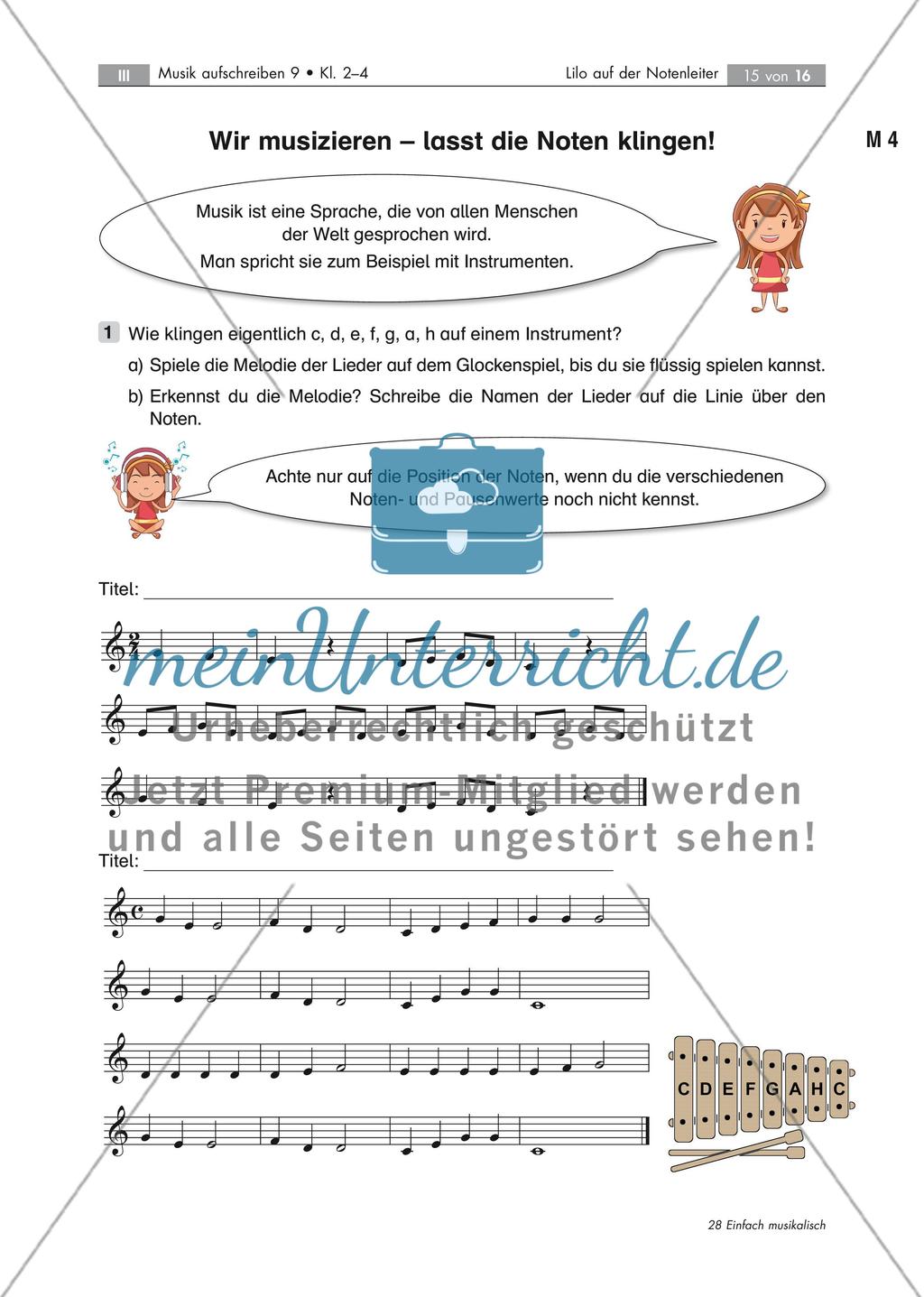 Mit Lilo auf der Notenleiter eine muntere Stationenarbeit Stand: Dezember 2018 Preview 15