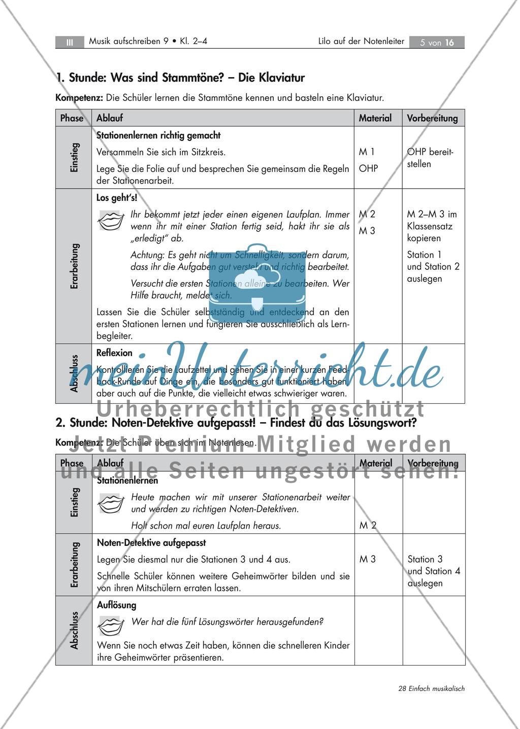 Mit Lilo auf der Notenleiter eine muntere Stationenarbeit Stand: Dezember 2018 Preview 5