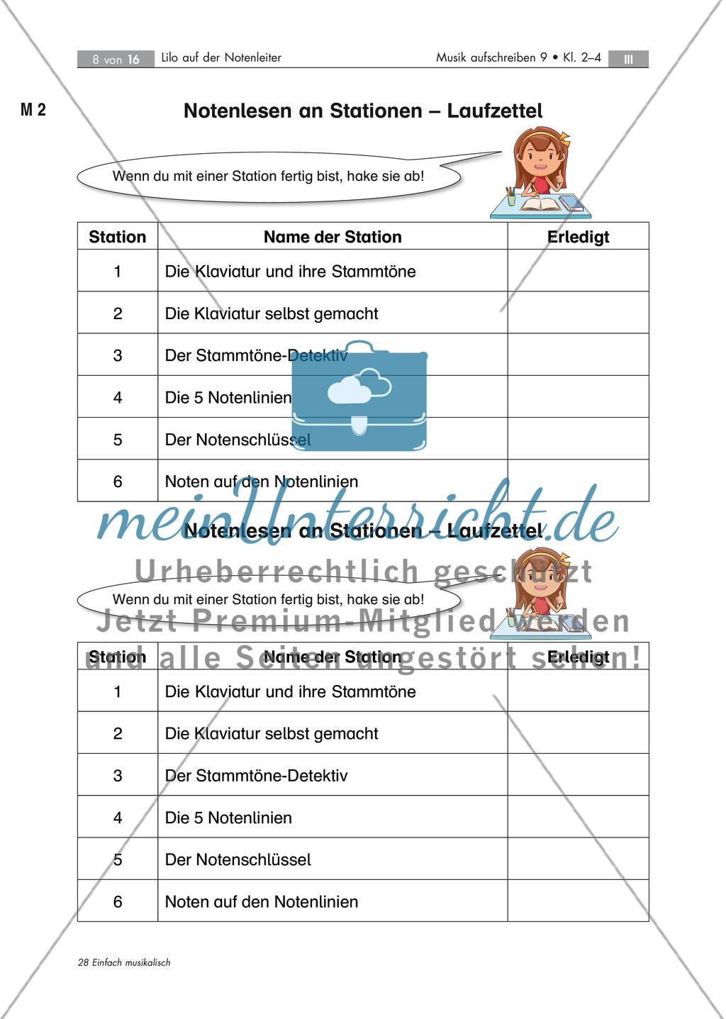 Mit Lilo auf der Notenleiter eine muntere Stationenarbeit Stand: Dezember 2018 Preview 8