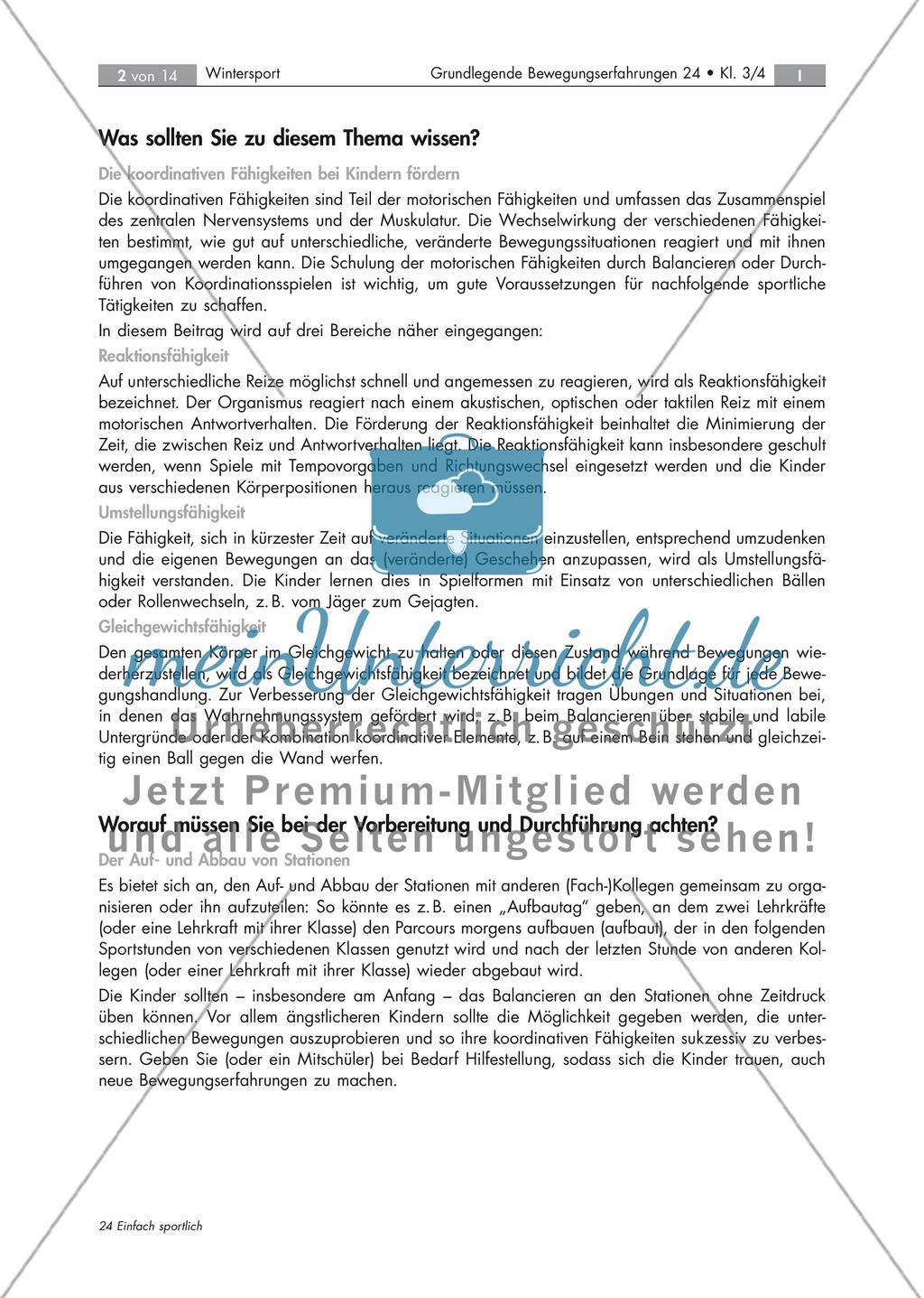 Koordinationsschulung zum Thema Wintersport Preview 2