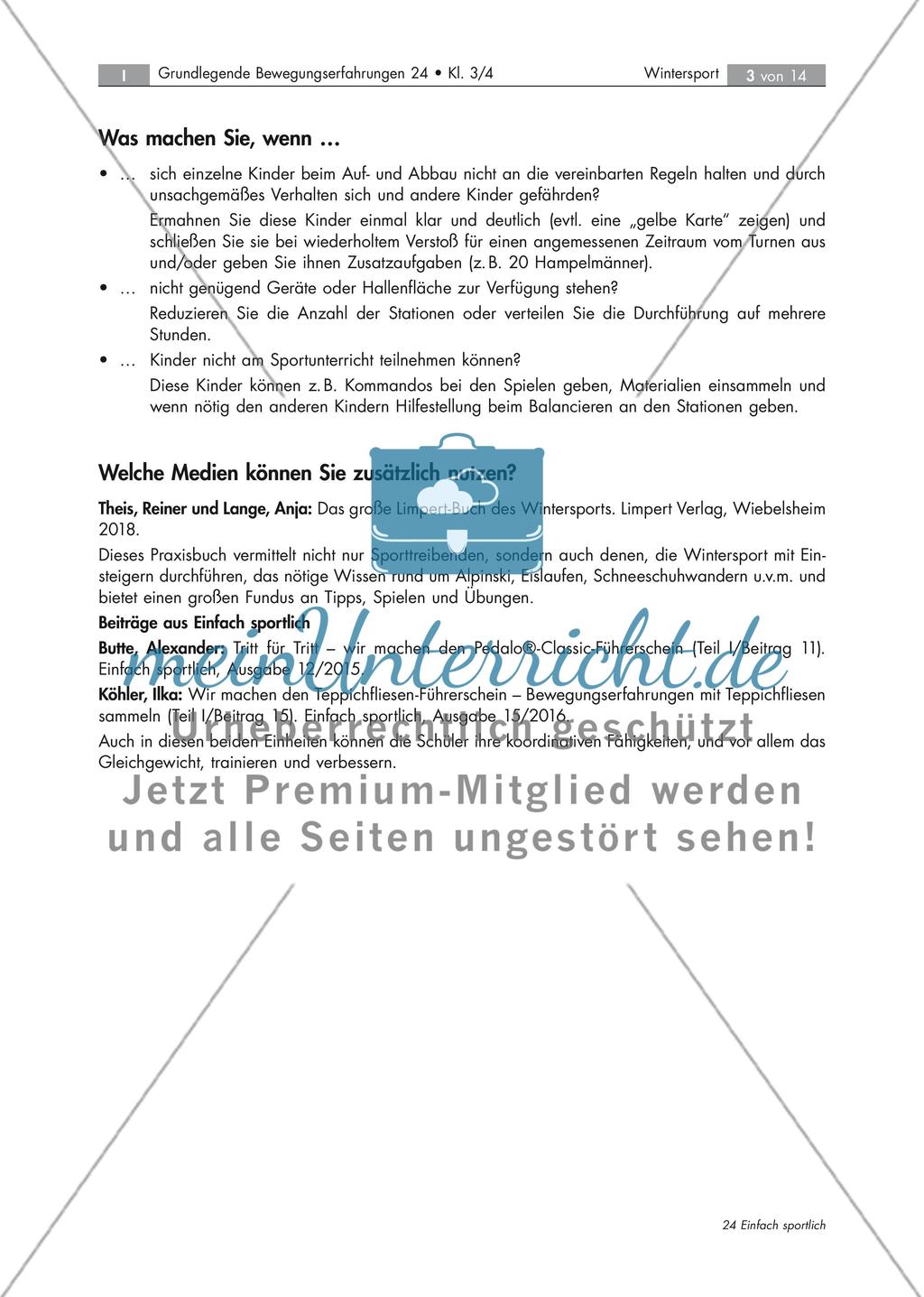 Koordinationsschulung zum Thema Wintersport Preview 3
