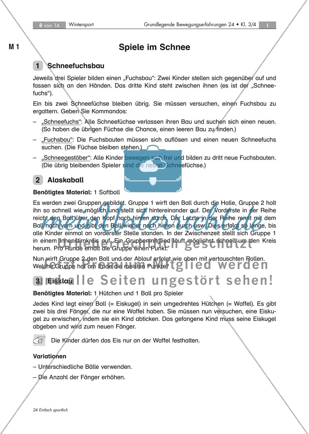 Koordinationsschulung zum Thema Wintersport Preview 8