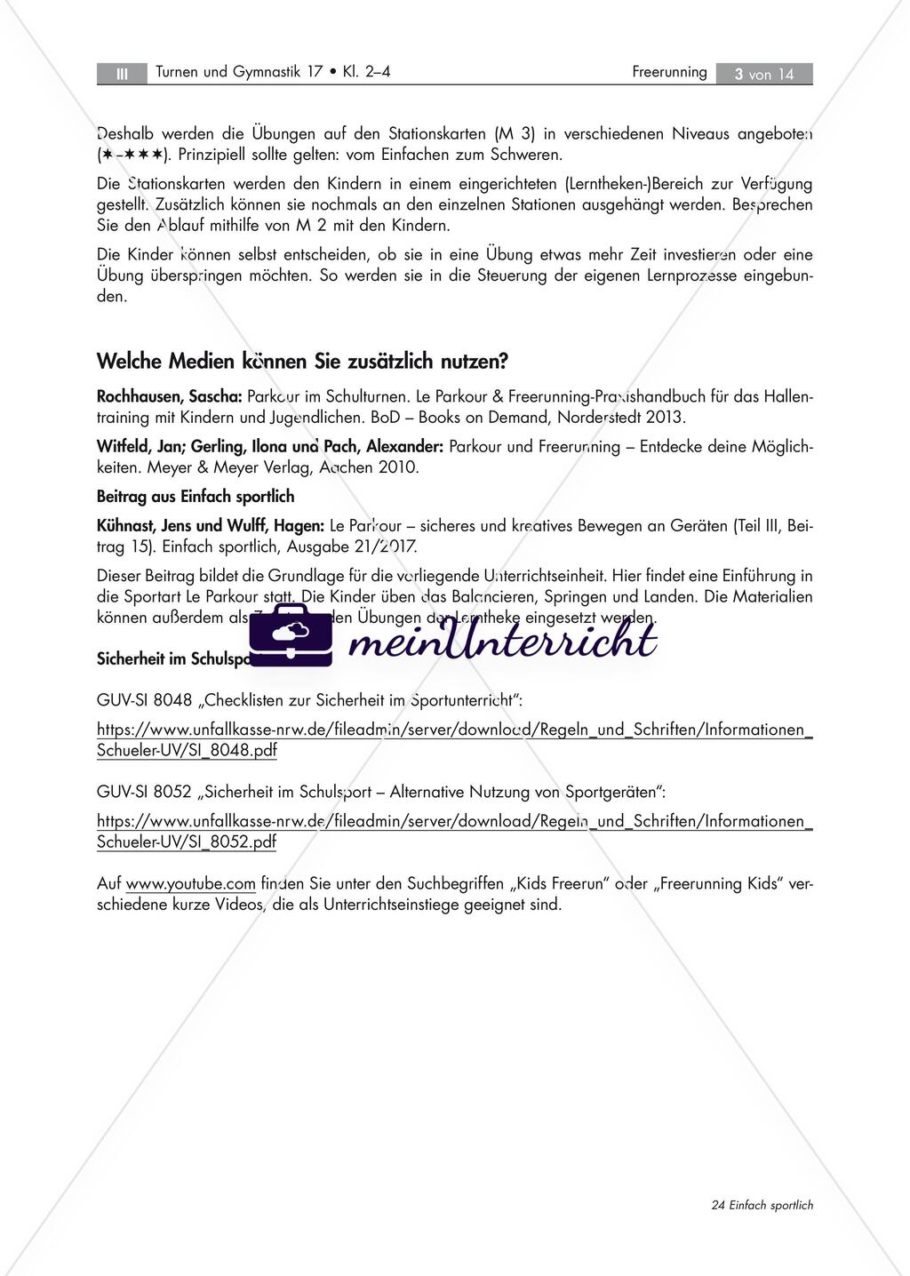 Freerunning: Neue Bewegungsvarianten Preview 3