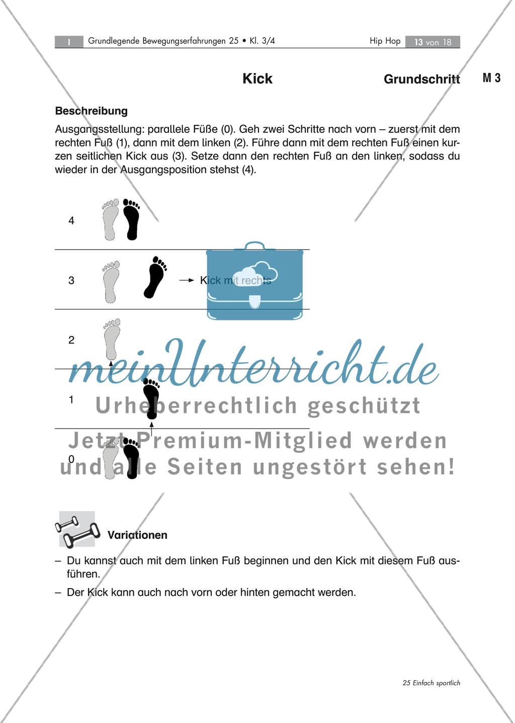 Bewegungserfahrung Hip Hop: Rhythmusschulung Preview 13