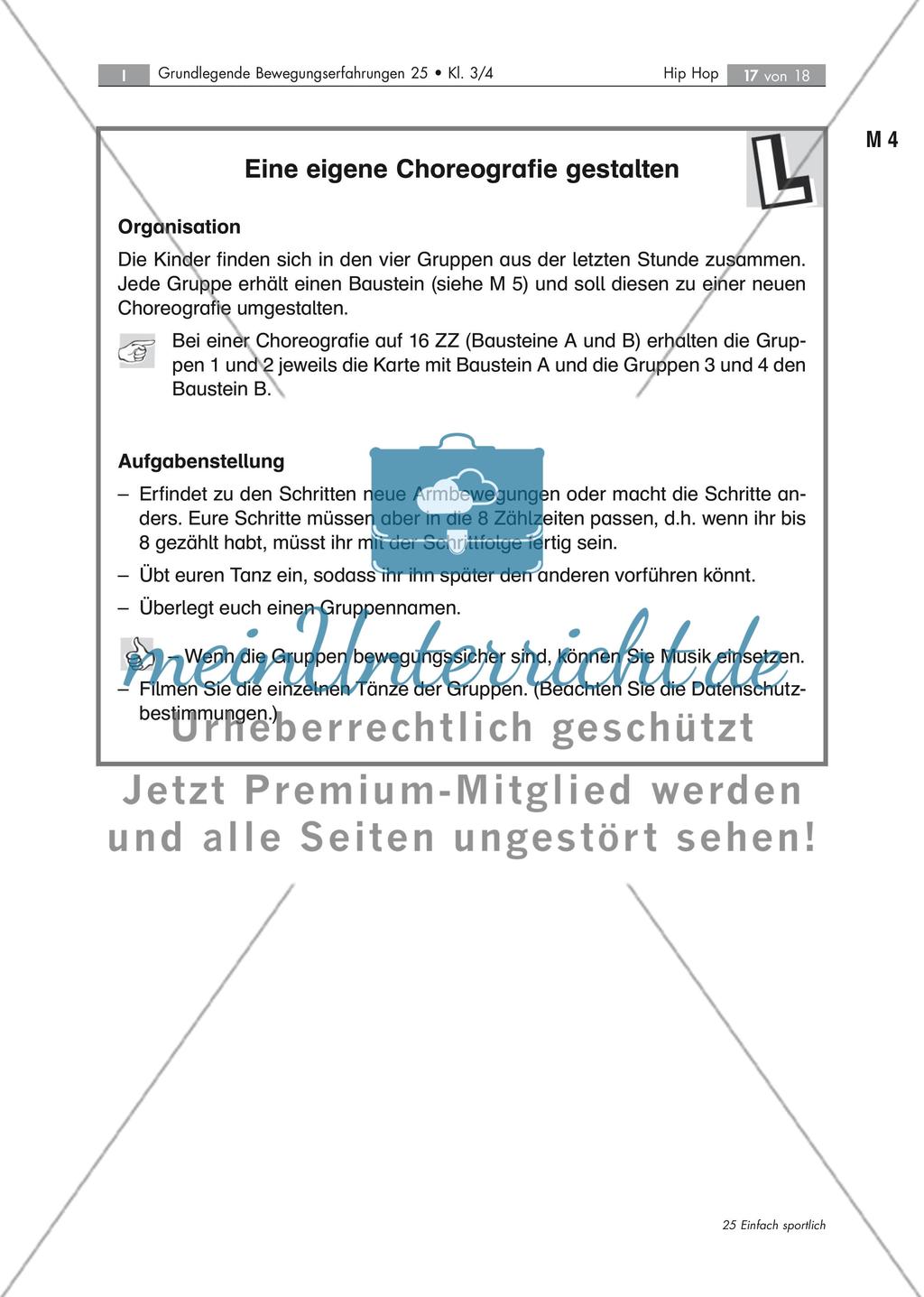Bewegungserfahrung Hip Hop: Rhythmusschulung Preview 17