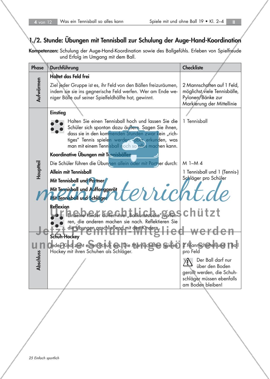 Koordinationsschulung: Übungen mit Tennisbällen Preview 4