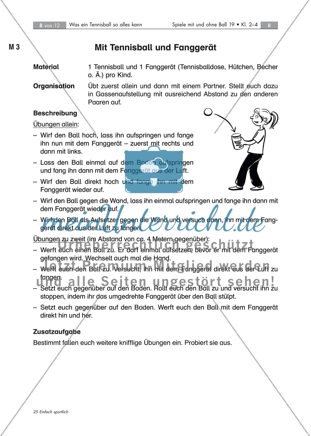 Koordinationsschulung: Übungen mit Tennisbällen Preview 8