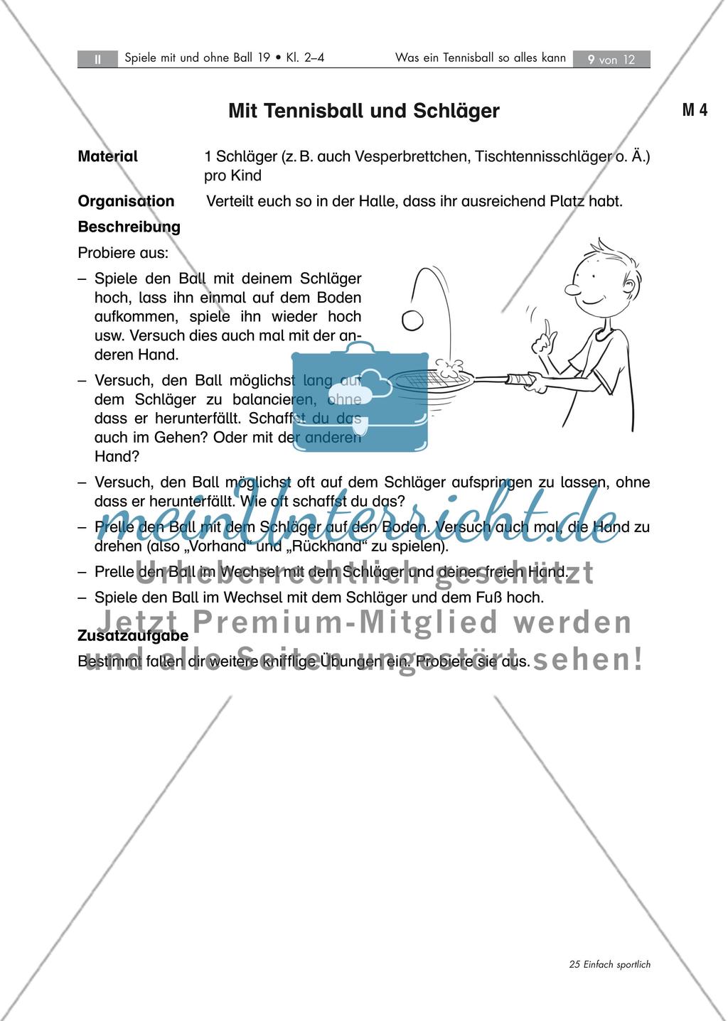 Koordinationsschulung: Übungen mit Tennisbällen Preview 9