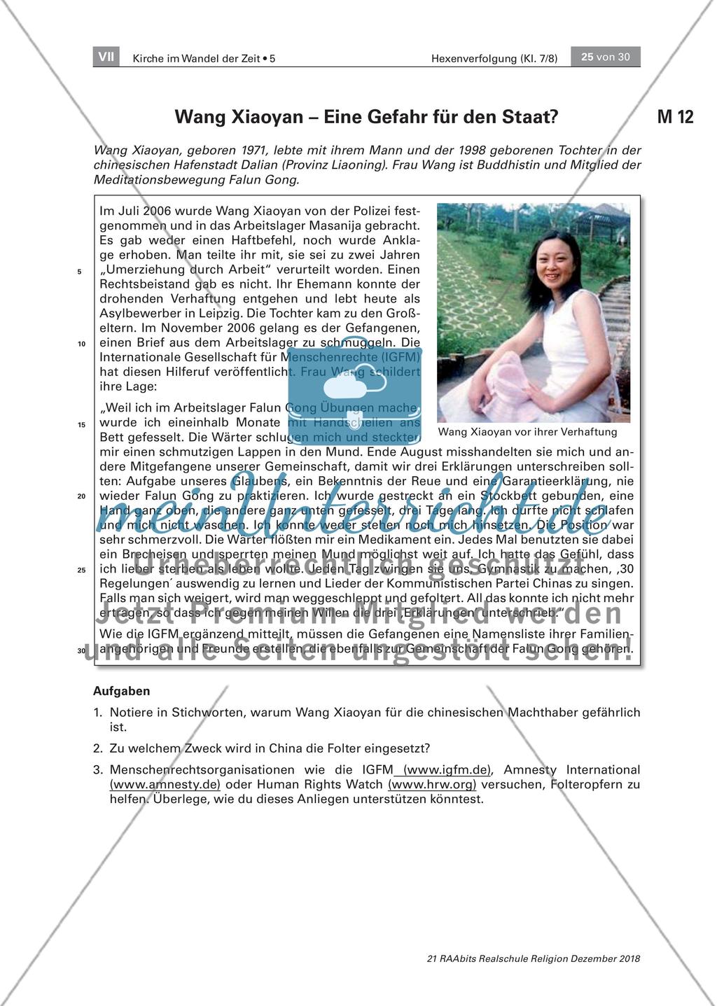 Folterpraxis und Menschenverfolgung heute Preview 2