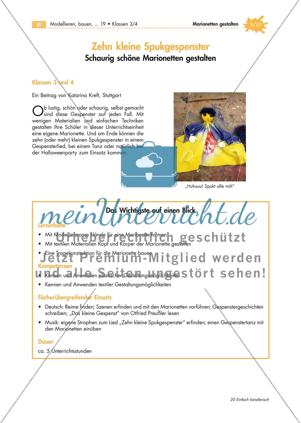 Gestaltung von Marionetten Preview 1