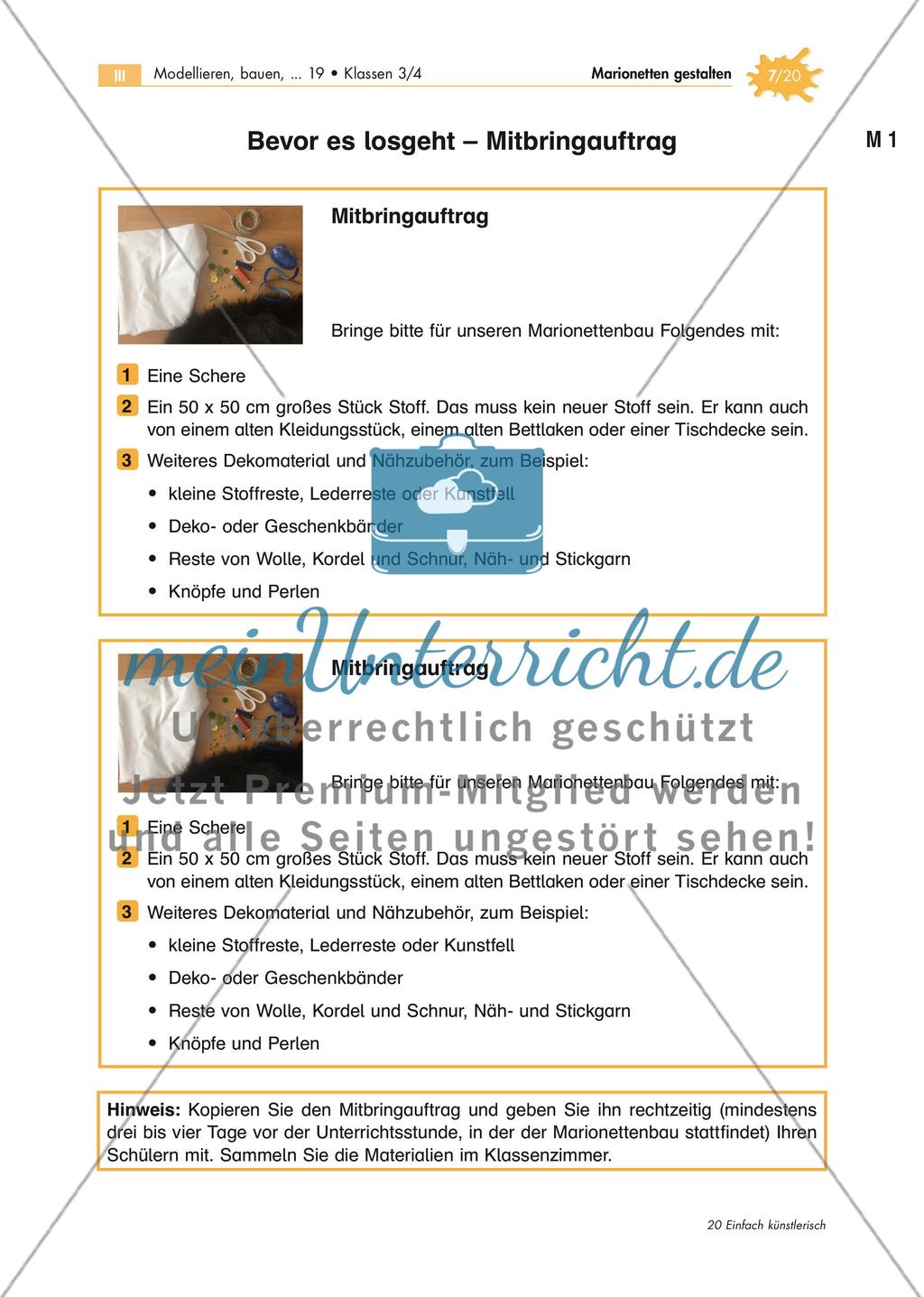Gestaltung von Marionetten Preview 7