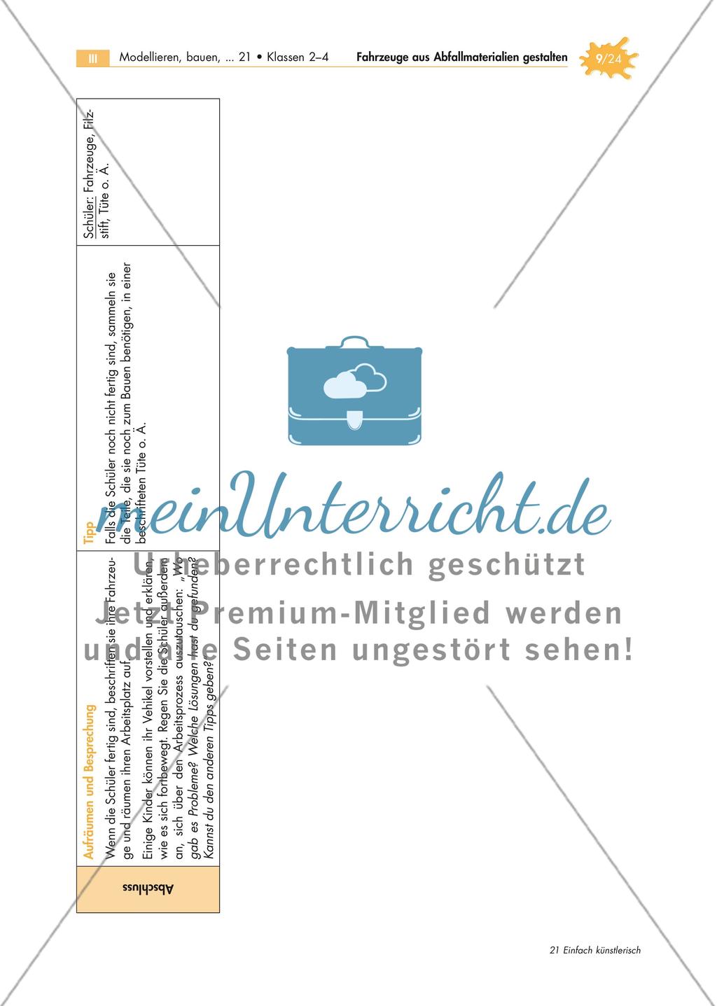 Ein Fahrzeug aus Abfallmaterialien gestalten Preview 9