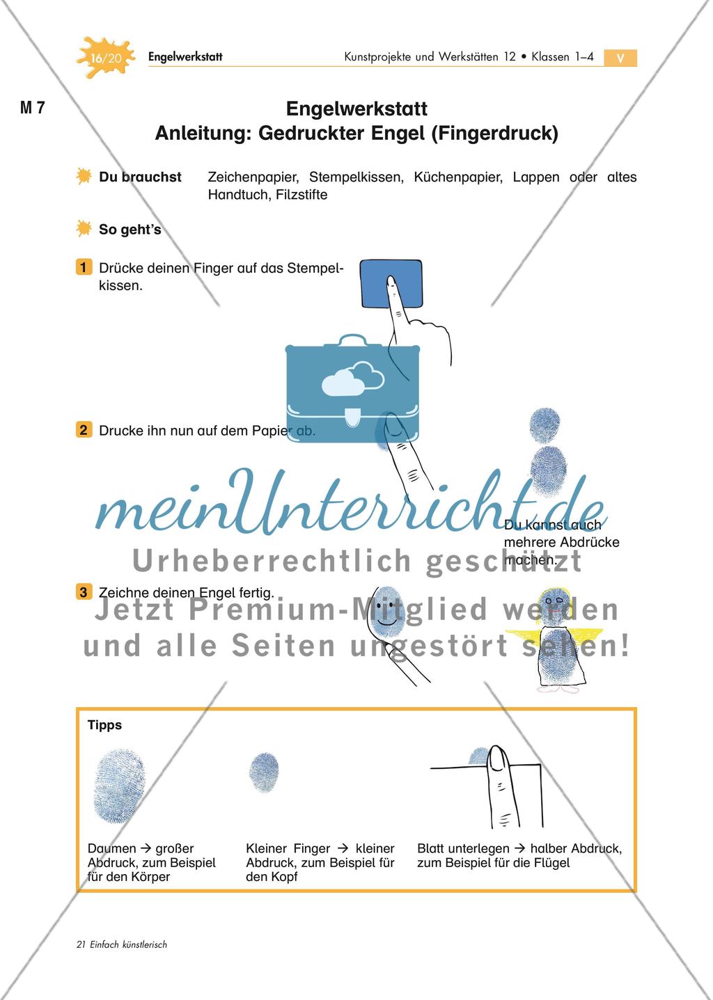 Gestaltung von Engeln mit unterschiedlichen Verfahren Preview 16